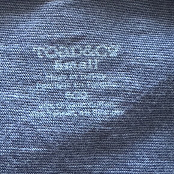 Toad&Co Empirical Surplice V-Neck Short Sleeve Navy Blue Dress Size Small - Picture 4 of 4